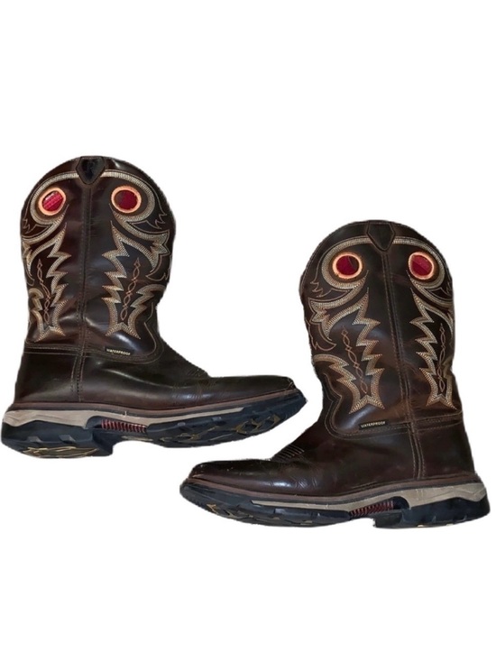 R Watson Other - R Watson 12D Cowboy Western Leather Work Boots Waterproof Composite Square Toe